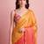 Orange color smart and stylish ready to wear bollywood style saree