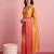 Orange color smart and stylish ready to wear bollywood style saree