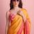 Orange color smart and stylish ready to wear bollywood style saree
