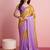 lavender color smart and stylish ready to wear bollywood style saree