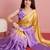 lavender color smart and stylish ready to wear bollywood style saree