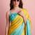 turquoise color smart and stylish ready to wear bollywood style saree