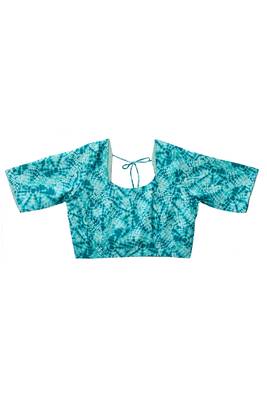 turquoise color smart and stylish ready to wear bollywood style saree 5
