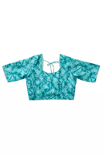 Turquoise color smart and stylish ready to wear bollywood style saree