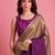 purple color smart and stylish ready to wear bollywood style saree