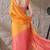 orange color smart and stylish ready to wear bollywood style saree