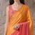 orange color smart and stylish ready to wear bollywood style saree