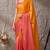 orange color smart and stylish ready to wear bollywood style saree