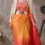 orange color smart and stylish ready to wear bollywood style saree