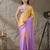 lavender color smart and stylish ready to wear bollywood style saree