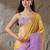 lavender color smart and stylish ready to wear bollywood style saree