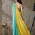 turquoise color smart and stylish ready to wear bollywood style saree