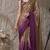 purple color smart and stylish ready to wear bollywood style saree