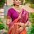 Coral orange color smart soft silk woven designer graceful traditonal fancy saree