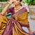 Copper gold color smart soft silk woven designer graceful traditonal fancy saree