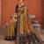 Coffee color patola silk woven meenakari jacquard designer saree for rich traditional saree