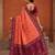 Gajri color patola silk woven meenakari jacquard designer saree for rich traditional saree