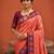 Gajri color patola silk woven meenakari jacquard designer saree for rich traditional saree