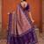 Purple color patola silk woven meenakari jacquard designer saree for rich traditional saree