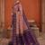 Purple color patola silk woven meenakari jacquard designer saree for rich traditional saree