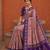 Purple color patola silk woven meenakari jacquard designer saree for rich traditional saree