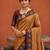 Maroon color patola silk woven meenakari jacquard designer saree for rich traditional saree