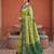 green color patola silk blend woven meenakari jacquard designer saree for rich traditional saree