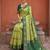 green color patola silk blend woven meenakari jacquard designer saree for rich traditional saree