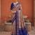 Violet color patola silk woven meenakari jacquard designer saree for rich traditional saree