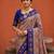 Violet color patola silk woven meenakari jacquard designer saree for rich traditional saree
