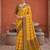 Yellow color patola silk woven meenakari jacquard designer saree for rich traditional saree