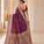 Onion color banarasi silk fabric woven jacquard designer partywear saree