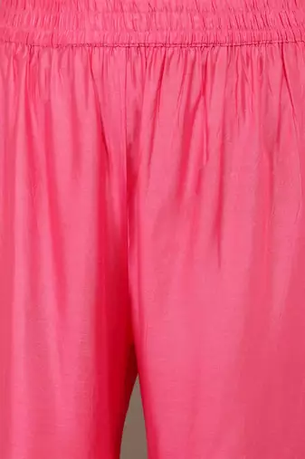Women Zari Detail Kurta & Trousers With Dupatta
