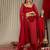 Woven Design Shoulder Straps Zari Detail Straight Kurta & Trousers With Dupatta