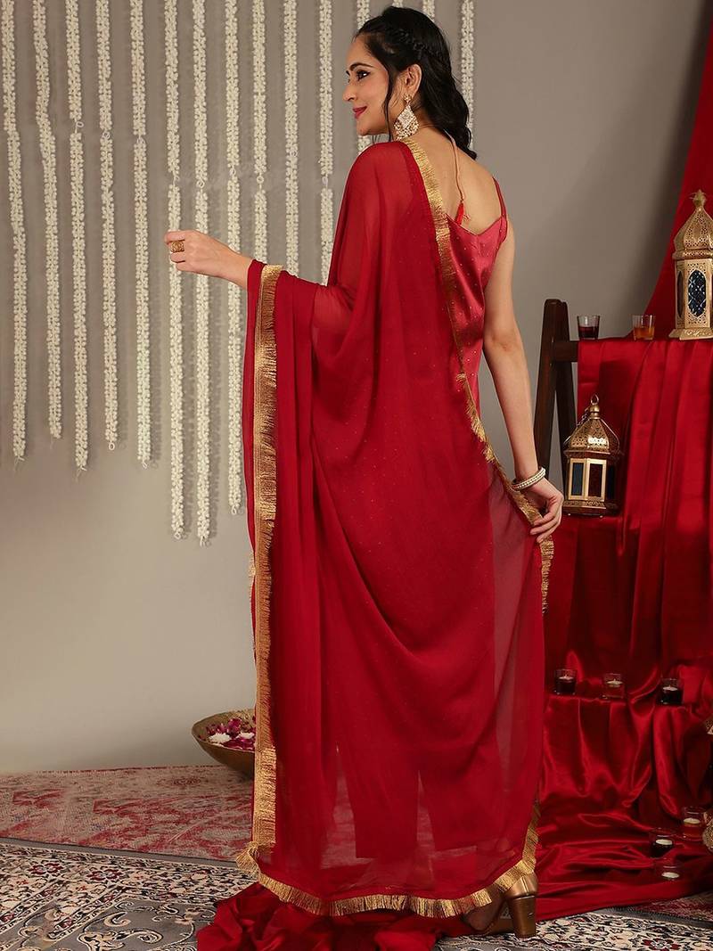 Woven Design Shoulder Straps Zari Detail Straight Kurta & Trousers With Dupatta