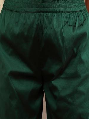 Woven Design Shoulder Straps Zari Detail Anarkali Kurta & Trousers With Dupatta 3