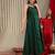 Woven Design Shoulder Straps Zari Detail Anarkali Kurta & Trousers With Dupatta