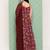 Women Floral Printed Panelled Silk Georgette Kurta with Palazzos & With Dupatta