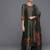 Ethnic Motifs Printed Sequinned Chanderi Cotton Kurta with Trousers & Dupatta