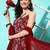Floral Printed Empire Silk Georgette Kurta with Palazzos & With Dupatta