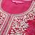 Women Fuchsia Bandhani Printed Regular Gotta Patti Kurta with Trousers & With Dupatta