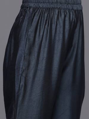Women Printed Regular Sequinned Chanderi Silk Kurta with Trousers & With Dupatta 3