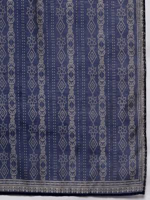 Bandhani Printed Regular Mirror Work Kurta with Trousers & With Dupatta 4