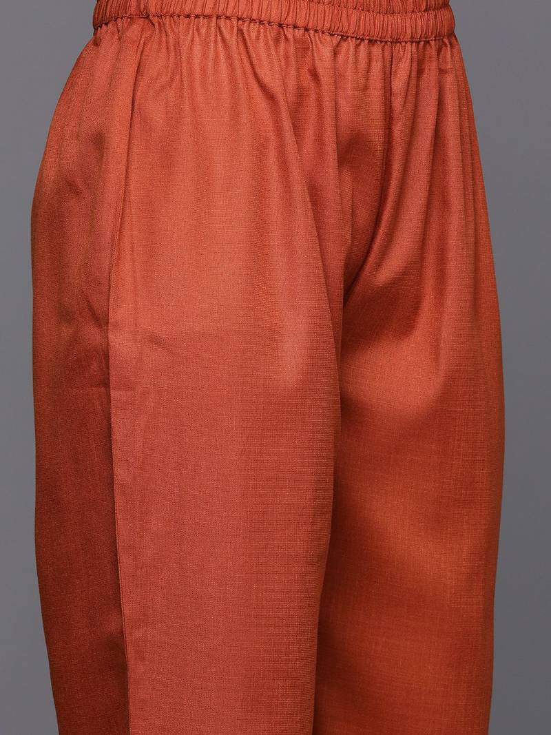 Women Floral Embroidered Gotta Patti Kurta with Trousers & With Dupatta