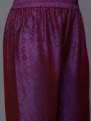 Floral Embroidered Gotta Patti Kurta with Trousers & With Dupatta 4