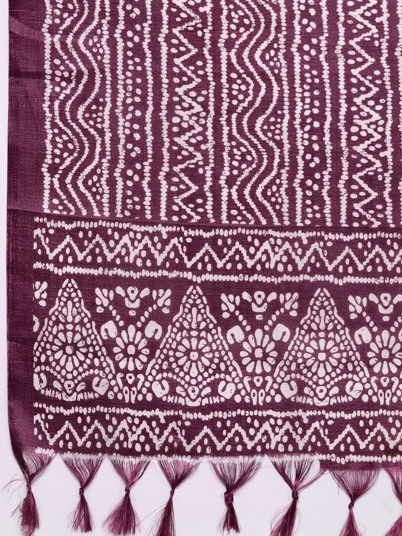 Floral Embroidered Gotta Patti Kurta with Trousers & With Dupatta