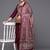Floral Embroidered Gotta Patti Kurta with Trousers & With Dupatta
