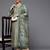 Ethnic Motifs Printed Chanderi Silk Kurta With Trousers & With Dupatta