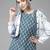 Women Blue Ethnic Motifs Printed Kurta with Trousers