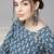 Women Blue Ethnic Motifs Printed Kurta with Trousers